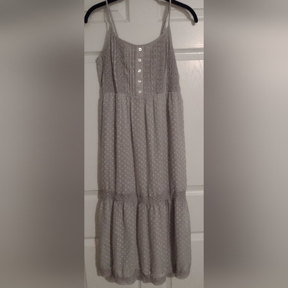 Silver or gray adjustable midi dress - Picture 1 of 9